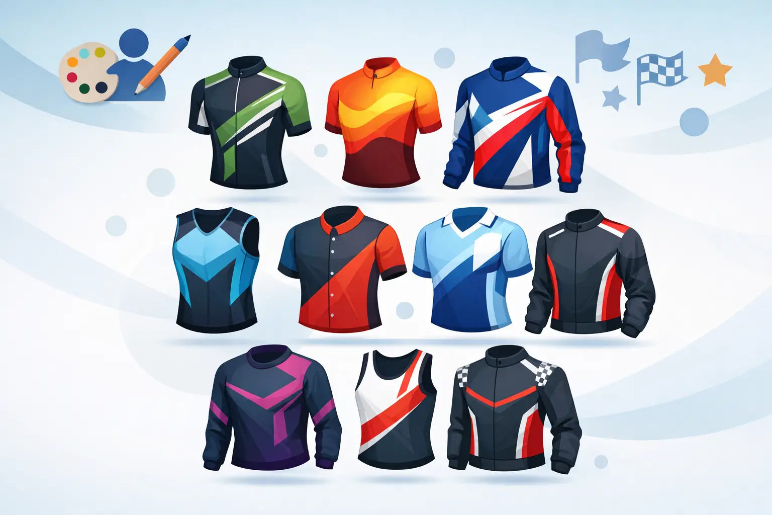 9 Custom Race Jersey Design Examples