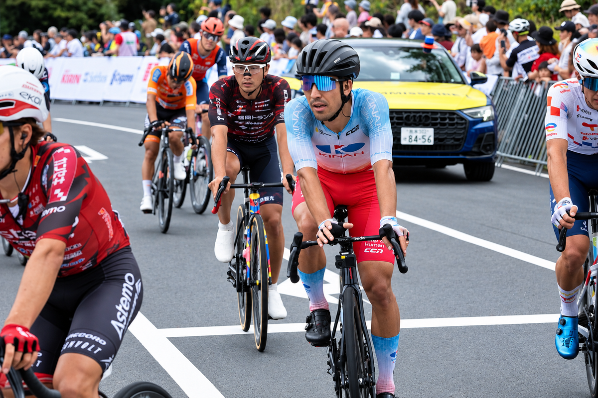KINAN Racing Team Attacks Stage 2 of Tour de Kyushu 2026 with Aggressive Racing