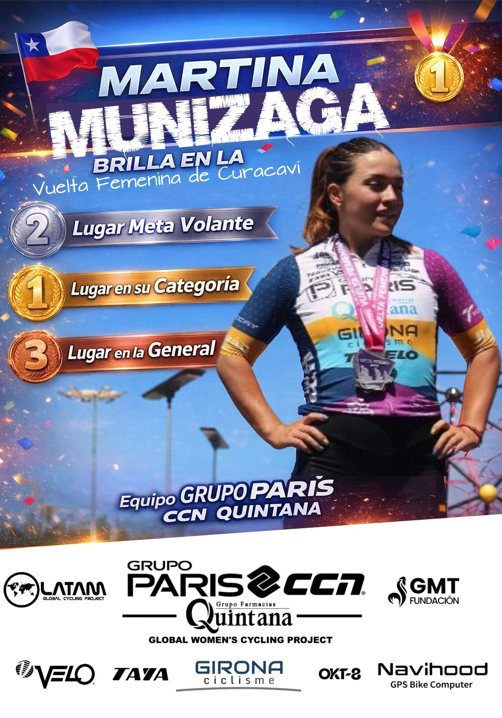 Grupo Paris CCN Quintana Shines at Vuelta Femenina de Curacaví