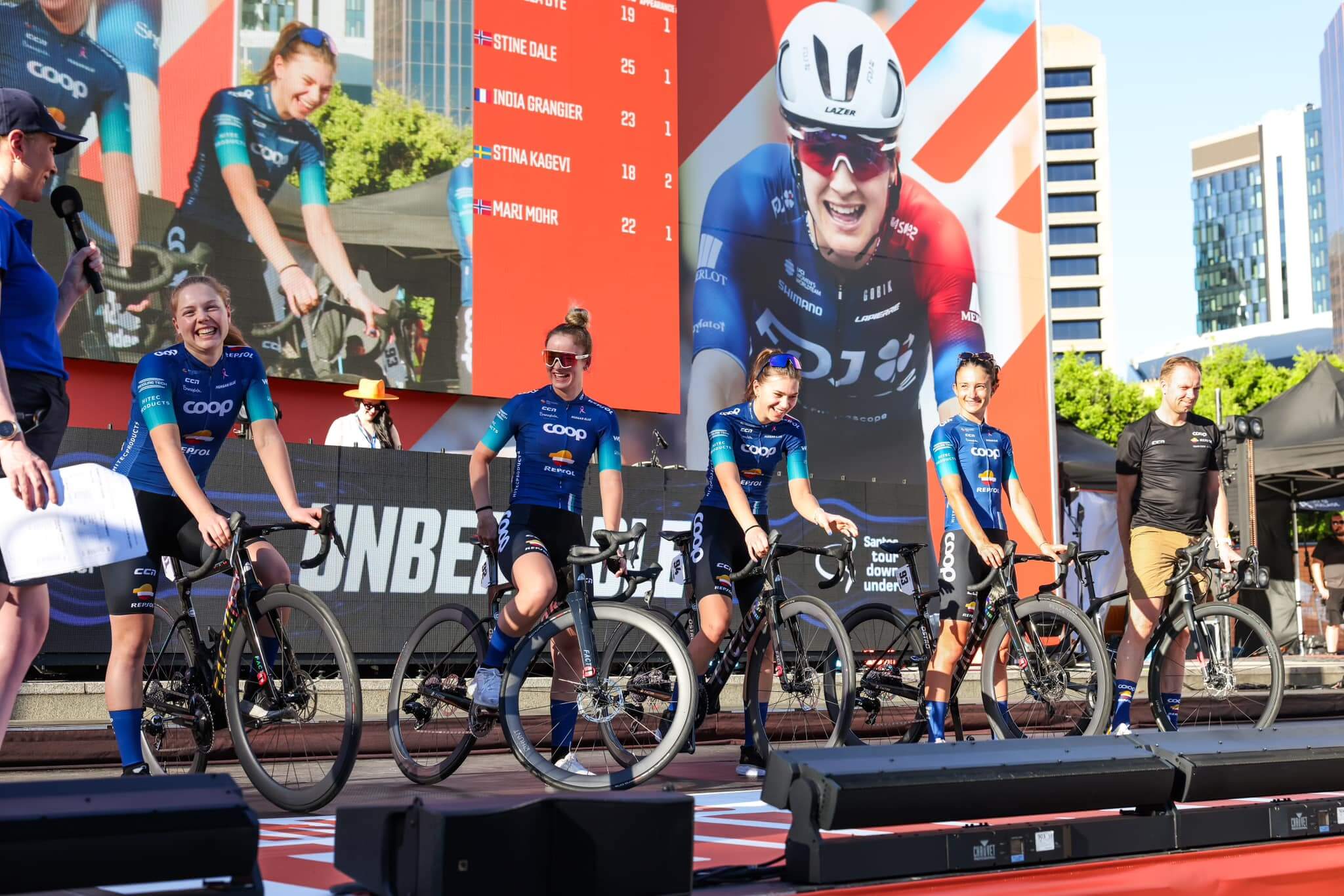 Team COOP - Repsol's Triumphs and Challenges at Santos Tour Down Under