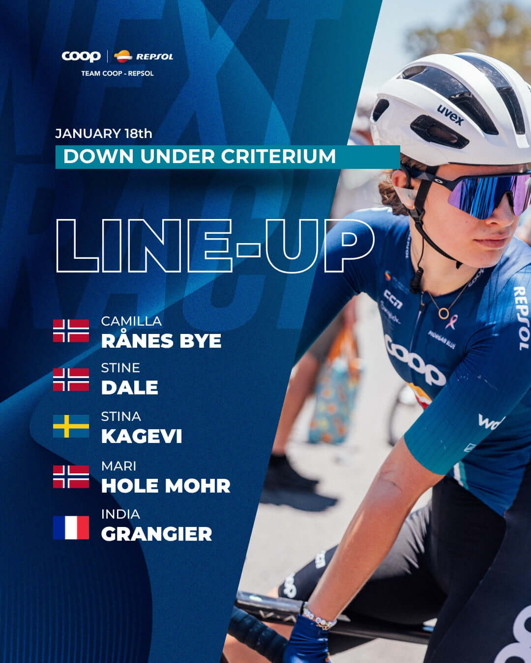 Team COOP - Repsol Gears Up for Down Under Criterium: Meet the Squad