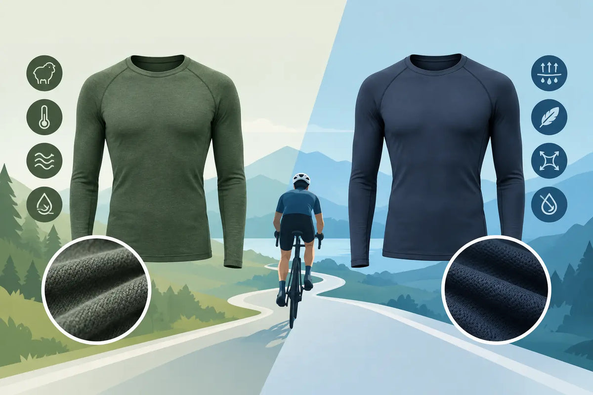 Merino Versus Synthetic Base Layers for Cycling
