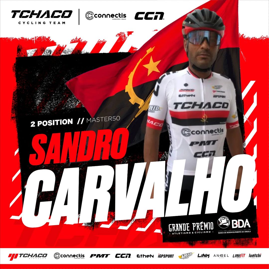 Tchaco Cycling Team's Sandro Carvalho Shines as Angolan Master 50 National Champion