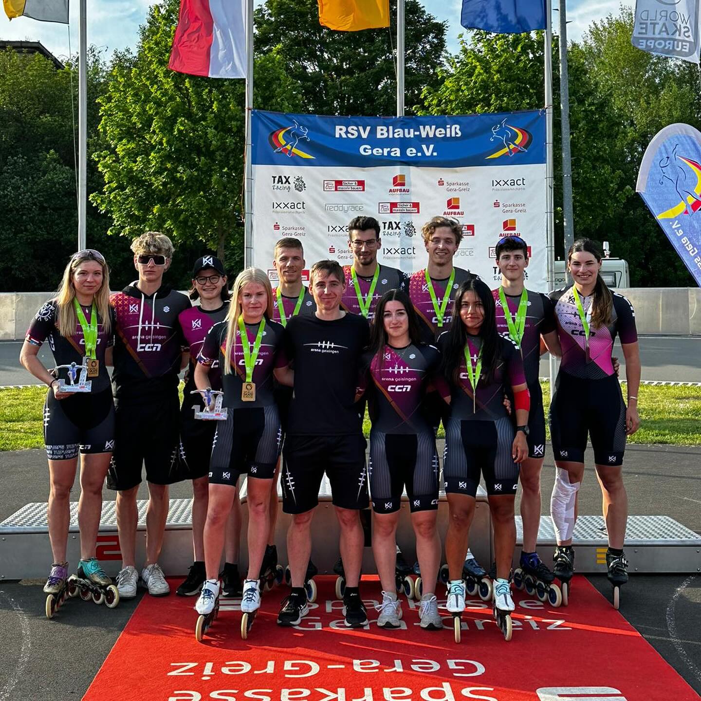 CCN Sport Celebrates Team Arena Geisingen's Stellar Performance at the European Cup in Gera