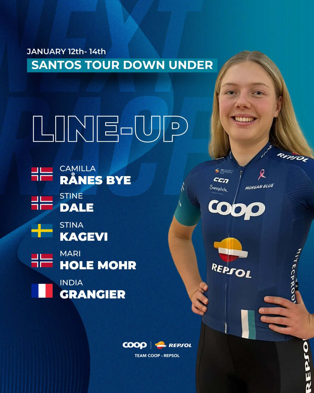 Team COOP - Repsol Gears Up for a Thrilling Start at Tour Down Under