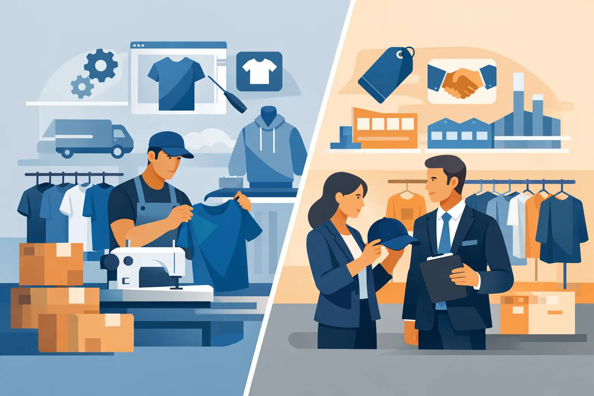 Custom Apparel Manufacturer Versus Broker Compared