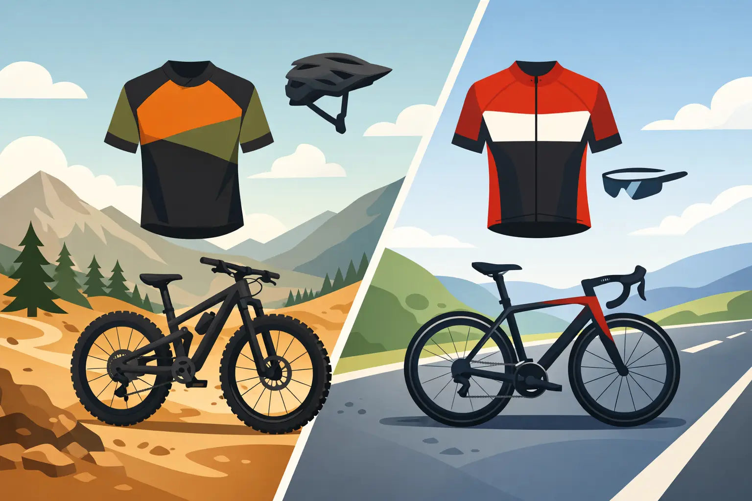 Mountain Bike Jersey vs Road Jersey
