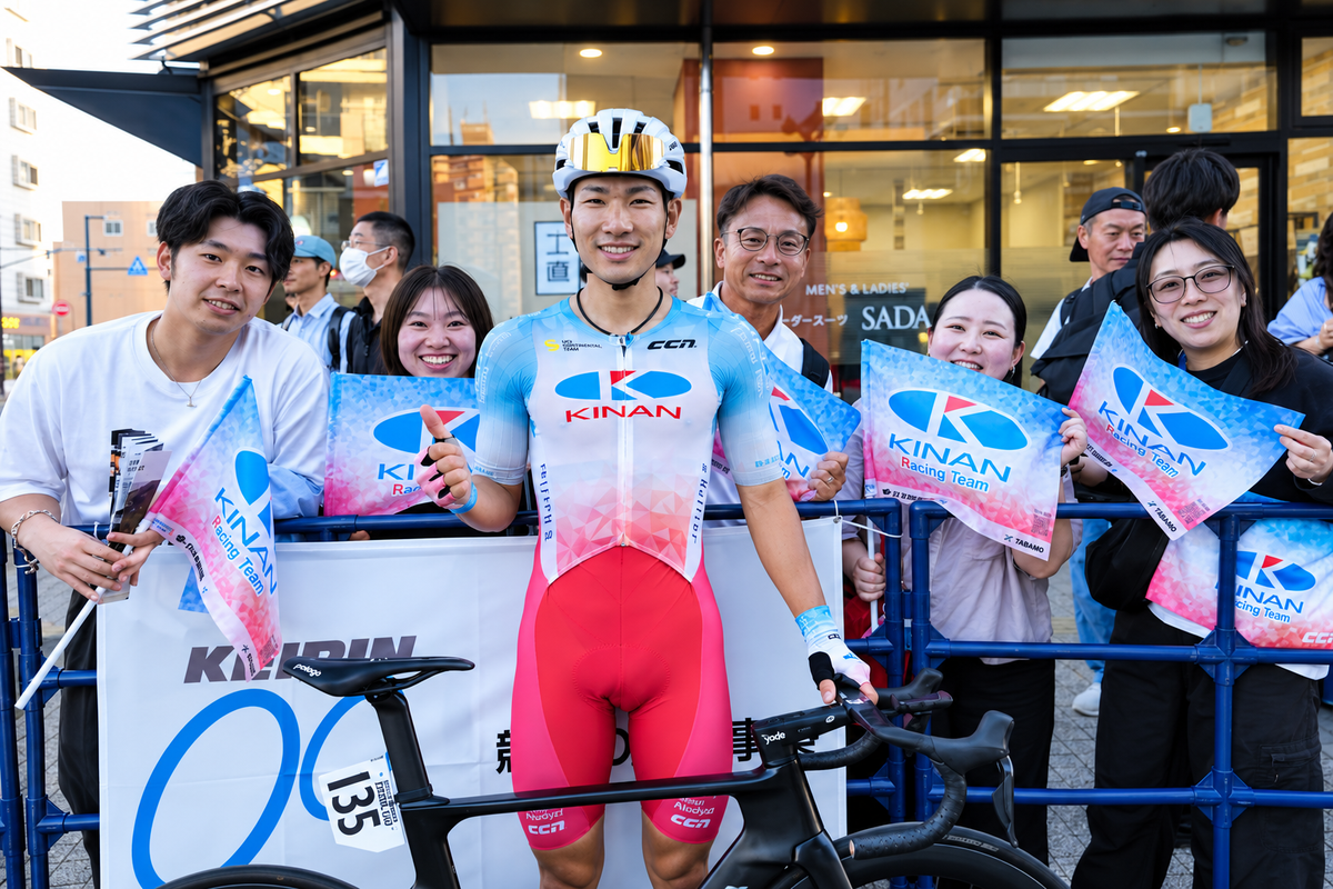 Keigo Kusaba Wins Intermediate Sprint Prize at Utsunomiya Japan Cup Criterium 2026