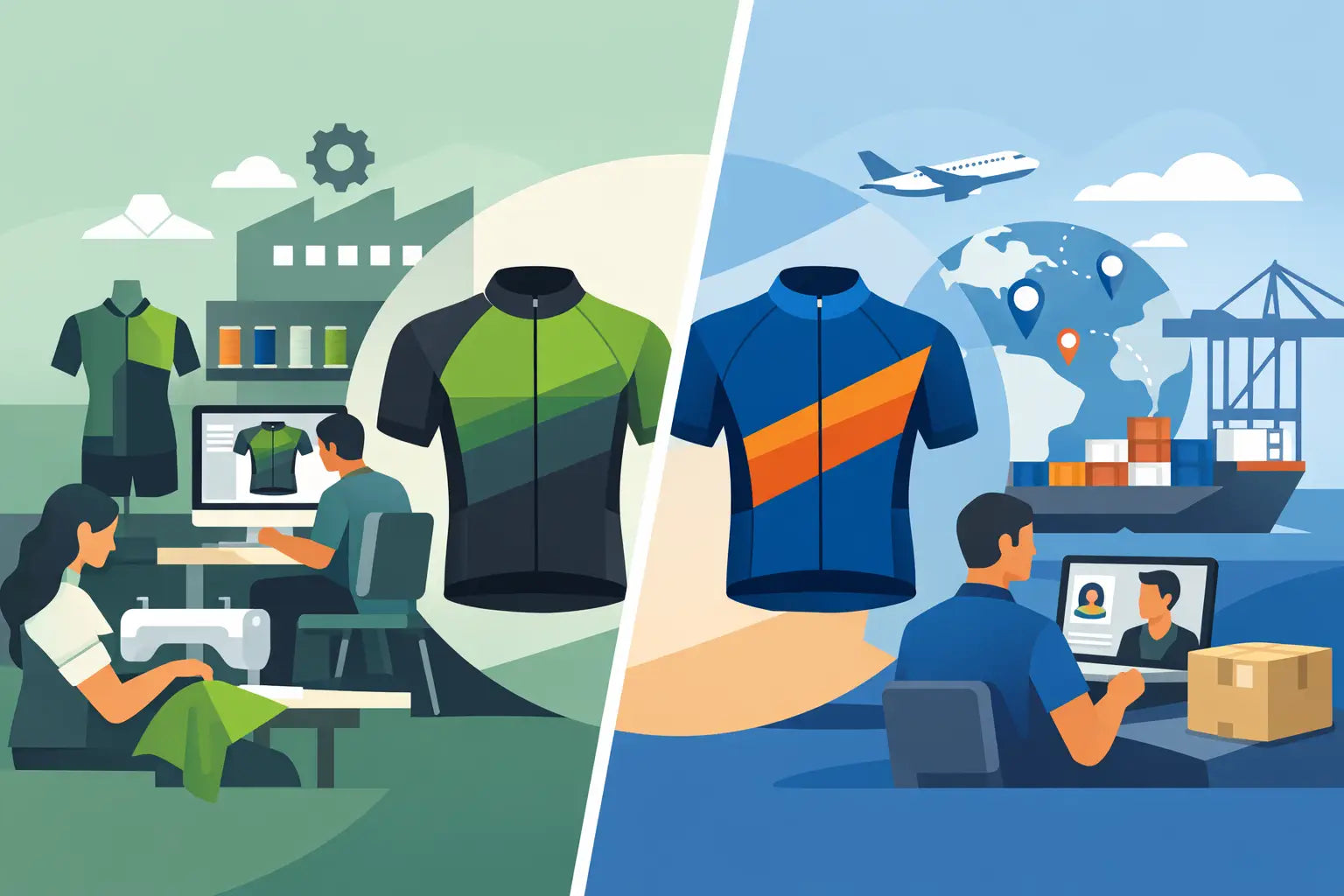 In House Production vs Outsourcing for Cycling Kits