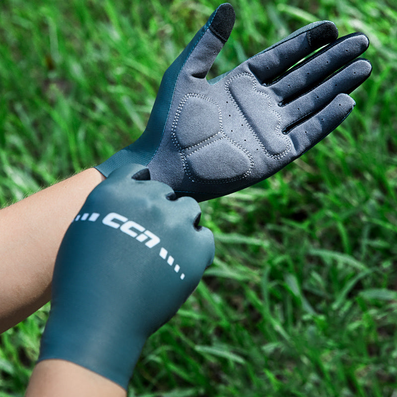 Diamond Long Finger Gloves Black Green Diamond Long Finger Gloves Black Green