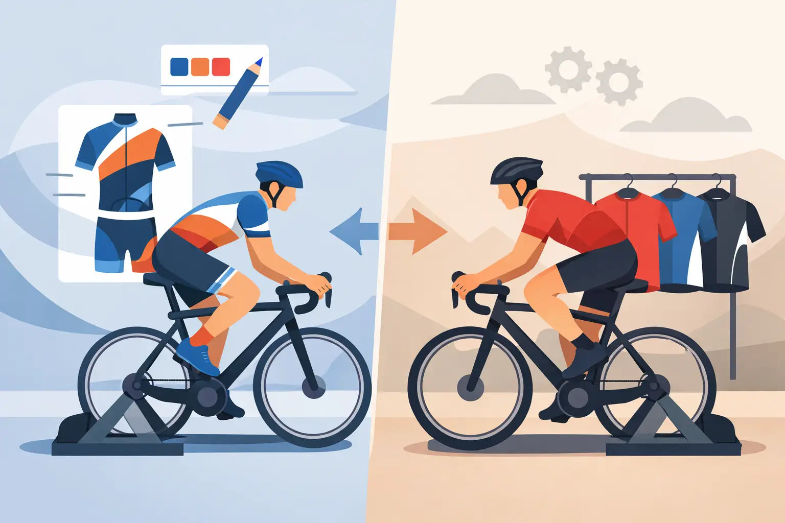 Custom vs Stock Cycling Apparel Explained