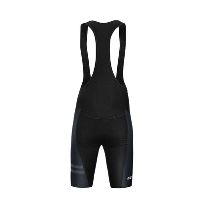 SKINS BLACK WOMENS BIB SHORTS BACK