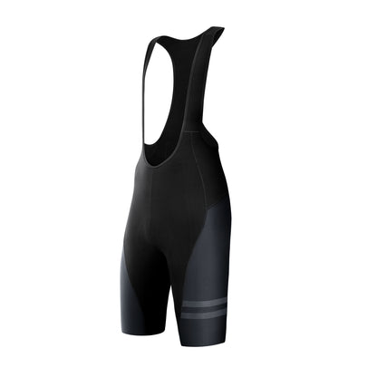SKINS BLACK WOMENS BIB SHORTS SIDE